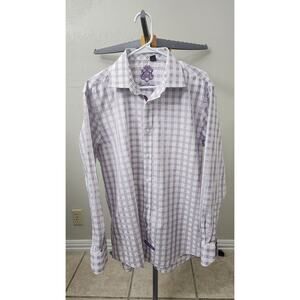 Embroided English Laundry Long Sleeve Dress Shirt Size 16 34-35 100% Cotton